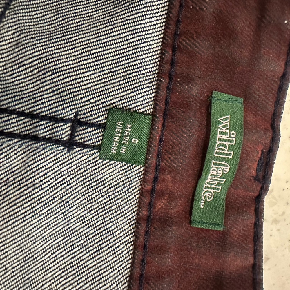 Wild Fable Burgundy Super Mini Skirt Size 0 - Picture 3 of 5